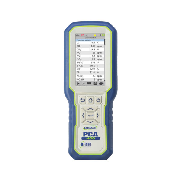PCA 400手持式燃烧和排放分析仪用于工业应用